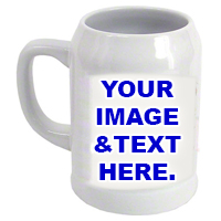 22oz Ceramic Tankard - White