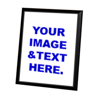 8X10 Black Ogee Edge 